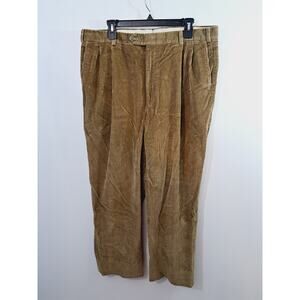 Berle Vintage Wide Wale Corduroy Pants Tan Brown 36 X 29 Grunge